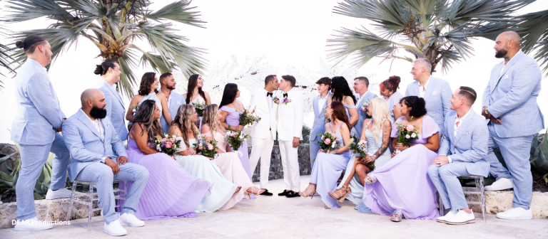 ad castle st croix gay wedding group photo 2025 768x336