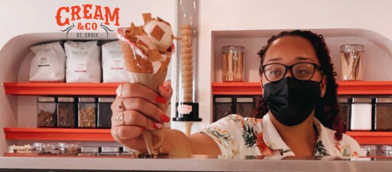 ad cream co employee serving ice cream with logo fb 3 768x337