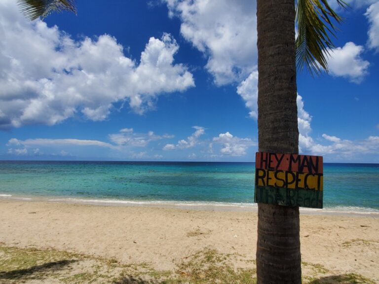 cane bay respect the beach sign 768x576