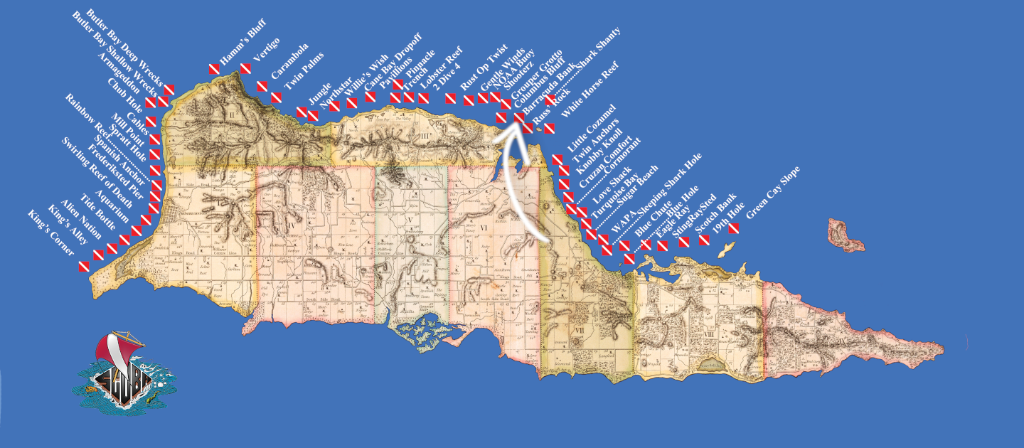 edit dive site guide map salt river east wall barracuda bank