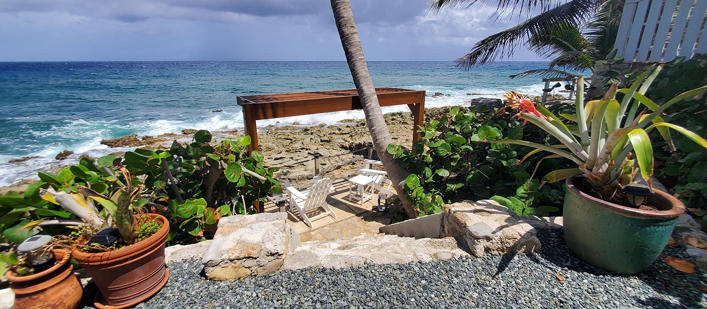 feat casa blanca studio outdoor sitting area view