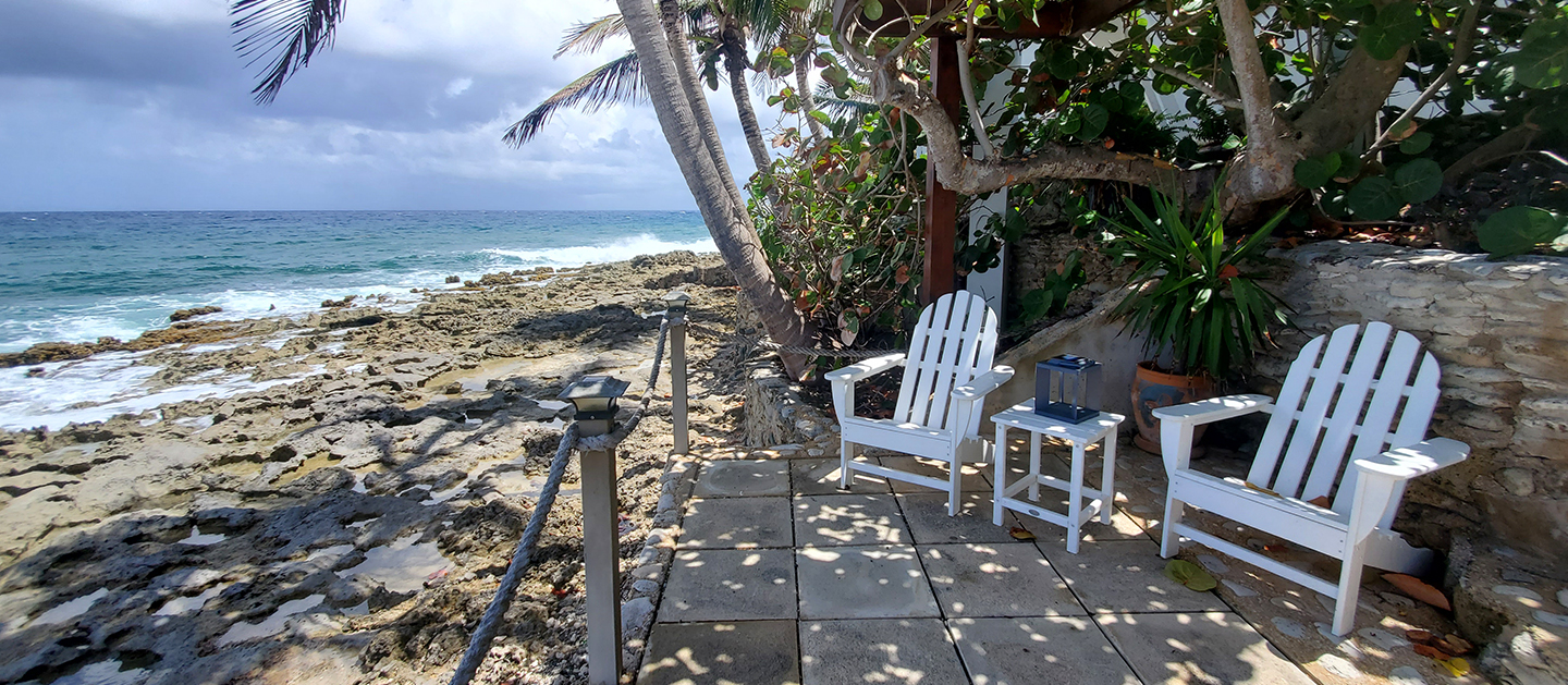 feat casa blanca studio outdoor sitting area