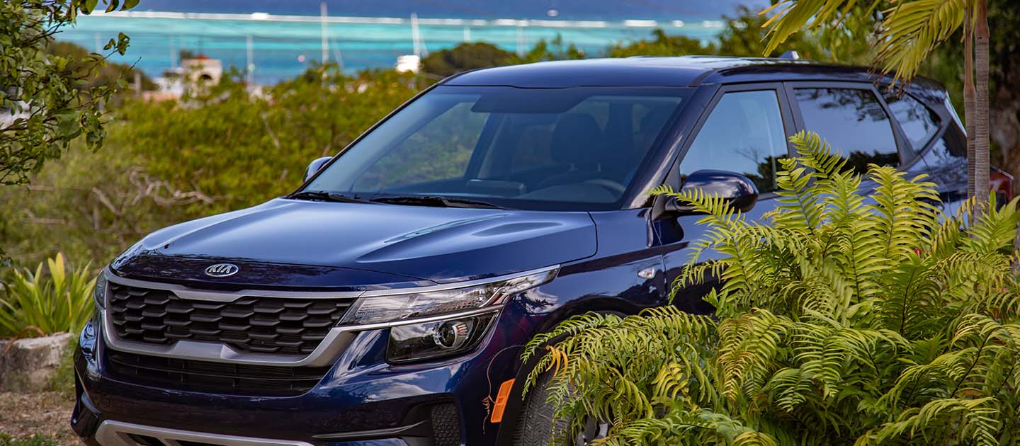 feat centerline car rentals Seltos blue villa view