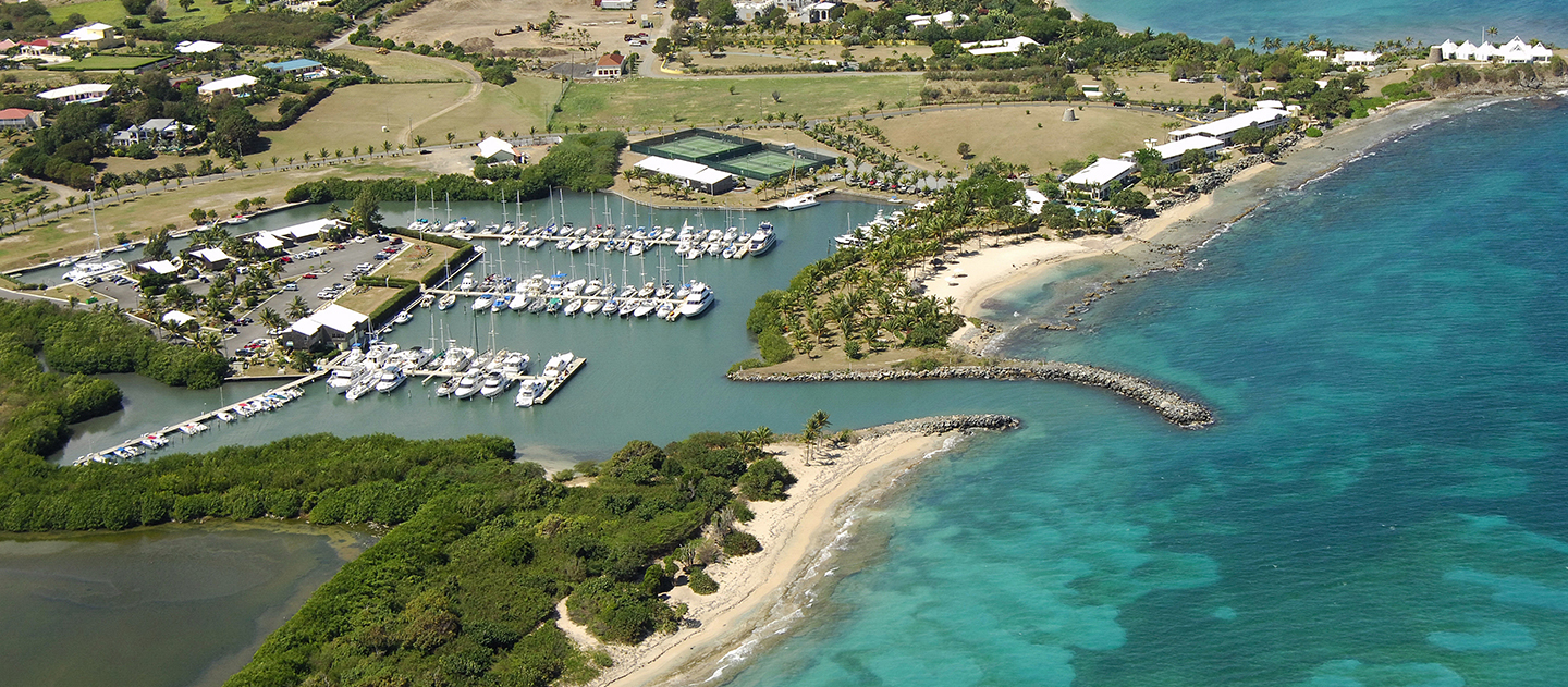 feat green cay marina aerial