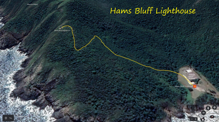 hiking guide hams bluff lighthouse map cdwhike 768x431