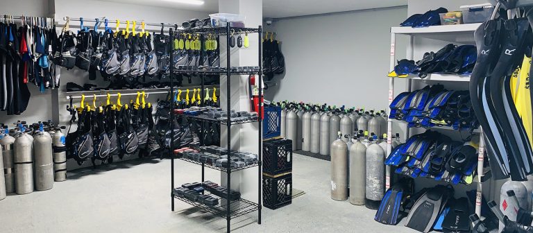 sweet bottom dive center equipment 768x336
