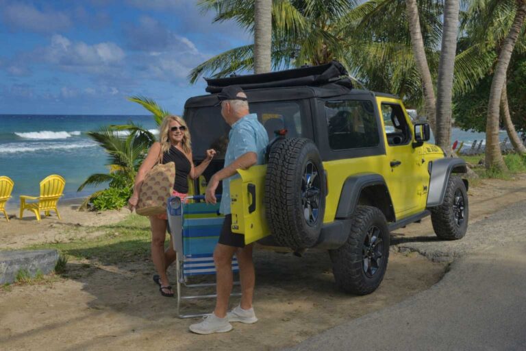 Jeep yellow Cane Bay with models 768x512