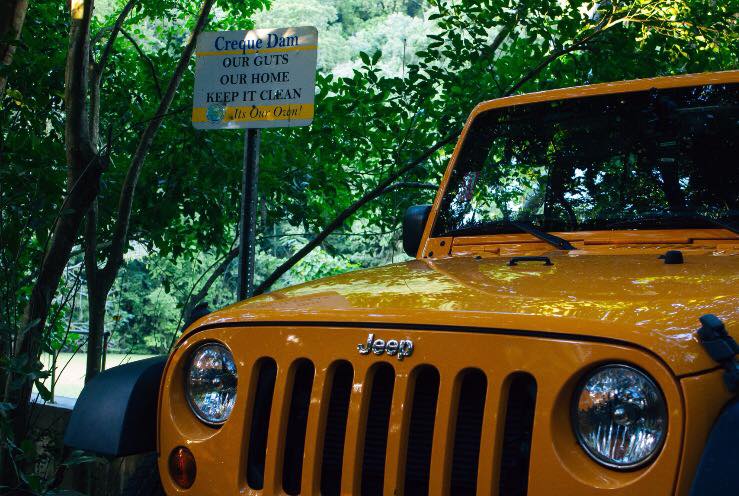 budget jeep at creque dam